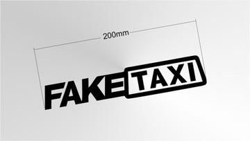 Наклейка на автомобиль FAKETAXI FAKE TAXI 20см