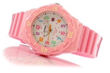 Zegarek damski dziewczęcy CASIO LRW-200H 4B2V Różowy pasek + BOX