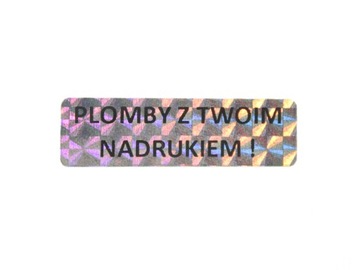 NOWOŚĆ ! HOLOGRAM TETRAGON PLOMBA 40x12 1000SZT