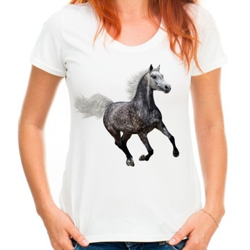 Koszulka z koniem rumakiem głowa konia t-shirt -L-