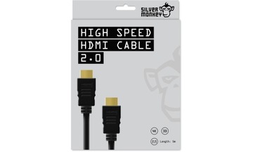 Кабель Silver Monkey HDMI-HDMI 5 м Аудио Видео Черный