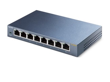 Коммутатор TP-Link TL-SG108 8xRJ45 1000 Мбит/с для настольного компьютера