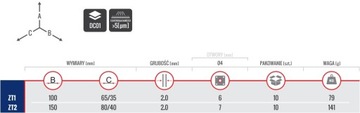 10x ПЕТЛЯ ДЛЯ ДЕКОРАТИВНОЙ КОНСТРУКЦИИ 150x80x40 ZT2