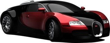 NAKLEJKI na ścianę BUGATTI VEYRON Cars 100x39 cm