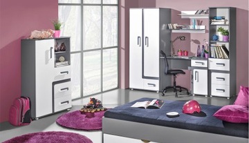 Мебель для комнаты Apetito: 1 двустворчатый шкаф с выдвижным ящиком.