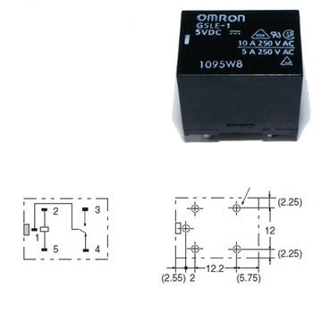 Przekaźnik G5LE-1 5VDC 8A 30Vdc cewka 5V Omron