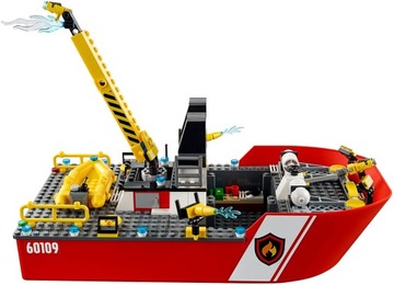 LEGO CITY 60109 Кирпичи ПОЖАРНАЯ ЛОДКА ОХРАНА