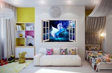 НАСТЕННЫЕ НАКЛЕЙКИ Окно UNICORN 45 70x46 см