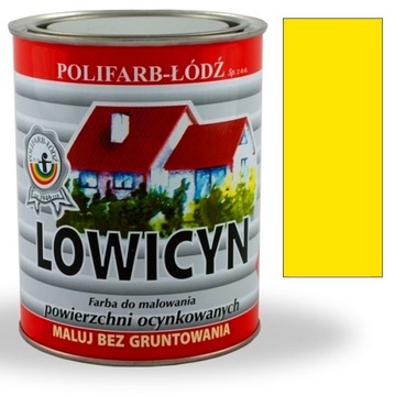 Lowicyn farba ocynk ŻÓŁTY KADMOWY RAL1021 MAT 10L