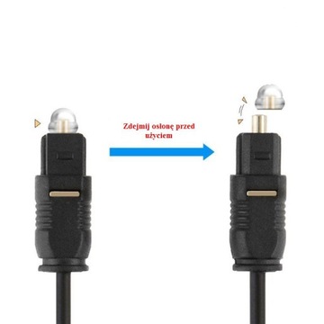 Кабельный оптический кабель 1m Toslink Audio wroclaw