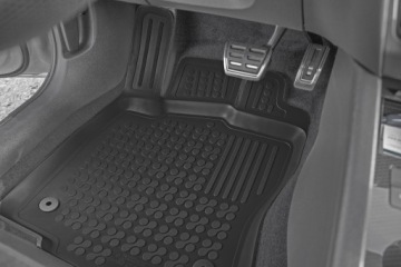 Резиновые коврики с боковой, Toyota Corolla XII, 2018-, хэтчбек, гибрид