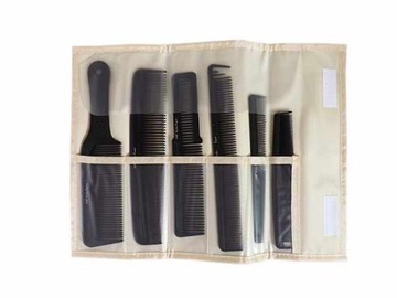 FOX BARBER EXPERT KOMPLET GRZEBIENI ETUI LNIANE
