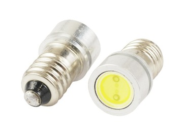 Żarówka LED COB E10 HIGH POWER biała zimna 12V