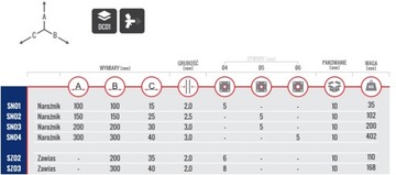 10 x ДЕКОРАТИВНАЯ КОНСТРУКЦИОННАЯ ПЕТЛЯ ЧЕРНАЯ 300x40x2 MARK