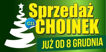 Baner Reklamowy - Choinki Sprzedaż 2x1m - REKLAMA