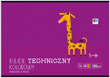 Interdruk Blok techniczny kolorowy A4 10 180G BB