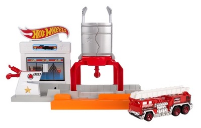 Tor samochodowy POŻAR NA STACJI Hot Wheels DWL01