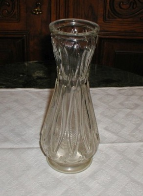 szklany wazon z PRL-u