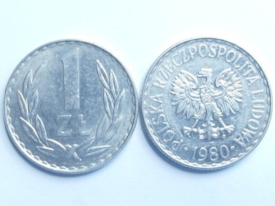 Moneta 1 zł złoty 1980 r ładna
