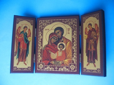 Ikona Świętej Rodziny Tryptyk 21 x 13 cm Nr.6