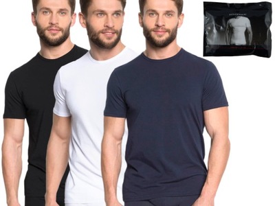 HENDERSON T-Shirt MĘSKI RED LINE x 3szt r. L