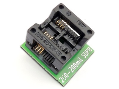ADAPTER SOIC-8 (SO-8) DIL-8 (DIP-8) ZIF 200-mil