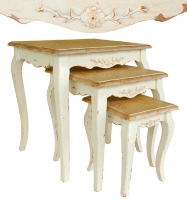 TRZY STOLIKI W STYLU PROWANSALSKIM! nr. 1774
