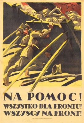 Na pomoc! PLAKAT 1920 Bitwa Warszawska