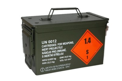 Kovový muničný box hermetický 30x18x15