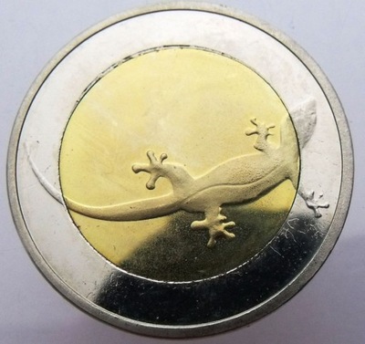 ELOBEY GWINEA 100 EKUELE 2013 BIMETAL JASZCZUR UNC