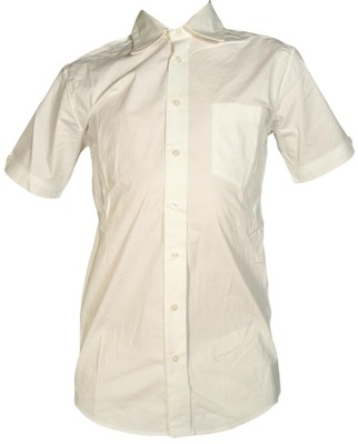 LEE koszula męska WHITE s/s SLIM SHIRT _ L 40