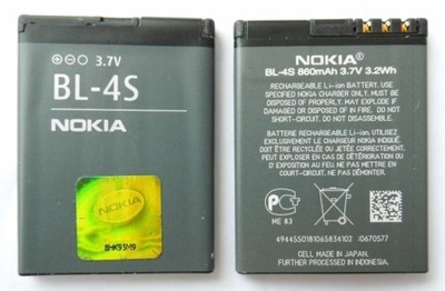 ORYG NOWA BATERIA BL-4S * X3-02 Touch 3711 6208