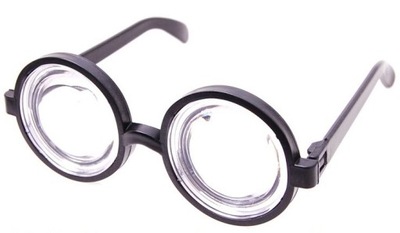 Okulary Kujona Kujon NERD Nerdki Absolwent Goofy