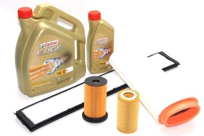 HUILE CASTROL 5/30 C3 5L + 4 PIÈCES FILTRES BMW E46 2.0D 136KM - milautoparts-fr.ukrlive.com