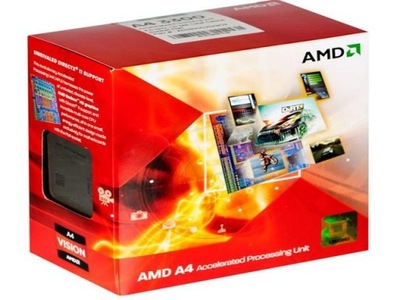 NOWY Procesor AMD APU A4 X2 3300 FM1 2.5 GHz BOX