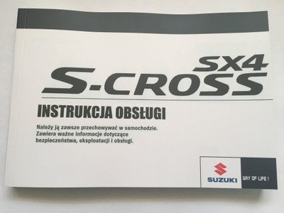 SUZUKI SX4 S-CROSS polska instrukcja obsługi nowa
