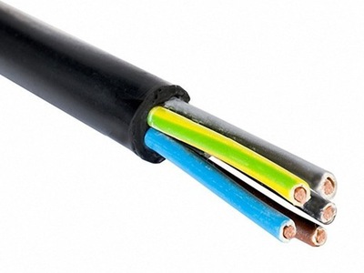 Kabel przewód ziemny miedziany YKY 5x10 1m