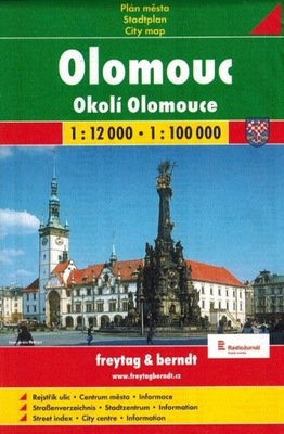 OŁOMUNIEC I OKOLICE MAPA TURYSTYCZNA / PLAN MIASTA FREYTAG & BERNDT
