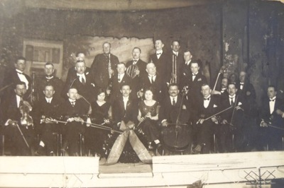 ORKIESTRA KONCERT ŁÓDŹ POLAND 1925