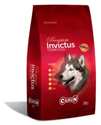 Canun Invictus 20kg prémiové krmivo pre psov s jahňacím mäsom (mäso 30%), ryža