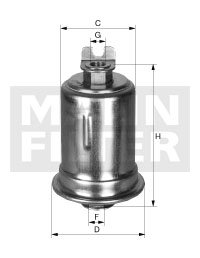 MANN FILTRE CARBURANT WK614/34 COLT 1.5-1.8GTI LANCER - milautoparts-fr.ukrlive.com