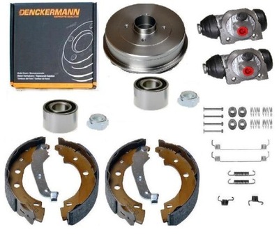 Тормозные барабаны тормозные колодки цилиндр подшипник renault kangoo i 203mm фото №1