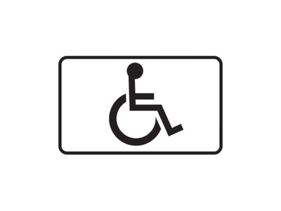 Znak Drogowy T 29 T29 niepełnosprawny dla inwalidy