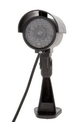 Zewnetrzna kamera ATRAPA noc IR dioda LED.scienna
