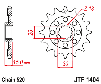 PINION GEAR PROPULSION FRONT JT JTF1404,16 - milautoparts-fr.ukrlive.com