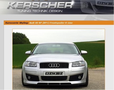 PARE-CHOCS AVANT AUDI A3 / S3 2002- KERSCHER - milautoparts-fr.ukrlive.com