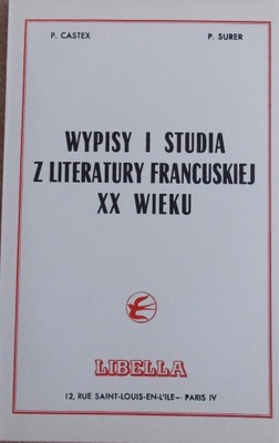 WYPISY I STUDIA Z LITERATURY FRANCUSKIEJ XX WIEKU