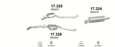 SILENCER END OPEL OMEGA B 2,2 UNIVERSAL 99-03R. - milautoparts-fr.ukrlive.com