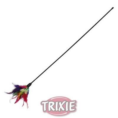 TRIXIE - Wędka z piórkami na patyku dla kota 50cm