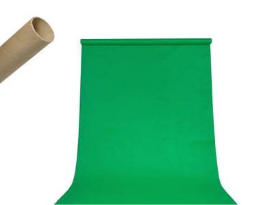 Zielone TŁO foto GREEN SCREEN 160x300cm + TULEJA